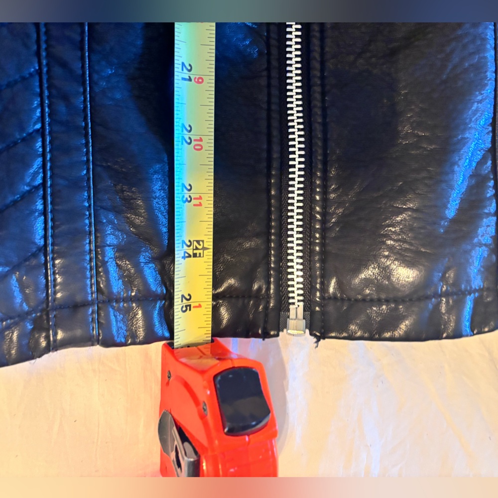 Guess Midnight Black Leather Outerwear - Picture 16 of 16